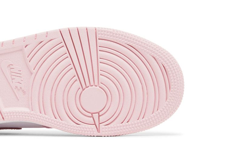 Кроссовки Air Jordan 1 Mid GS 'Pink Foam Fire Red'