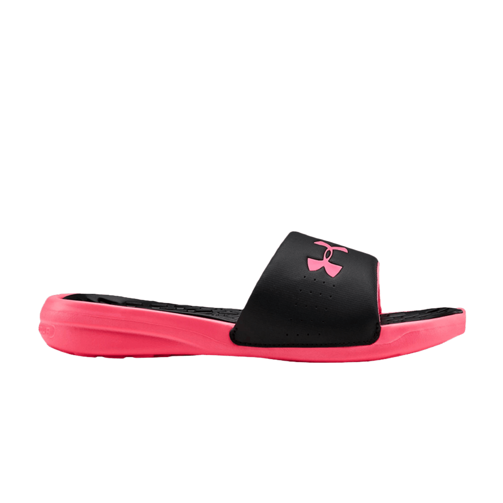 Under Armour Wmns Playmaker Fixed Strap Slide 'Black Pink'