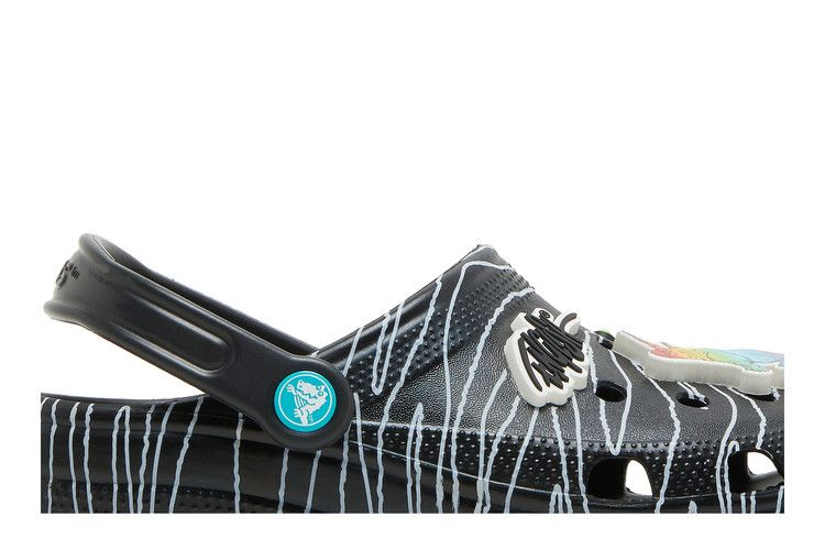 Кроссовки Crocs Ron English x Classic Clog Kids 'Party Animals - Zebra Black'