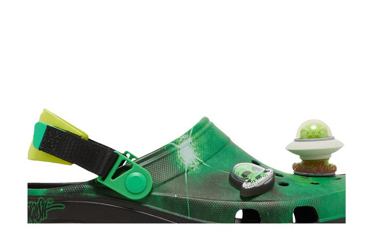 Кроссовки Crocs Ron English x All-Terrain Clog 'Area 54 - Green Galaxy'