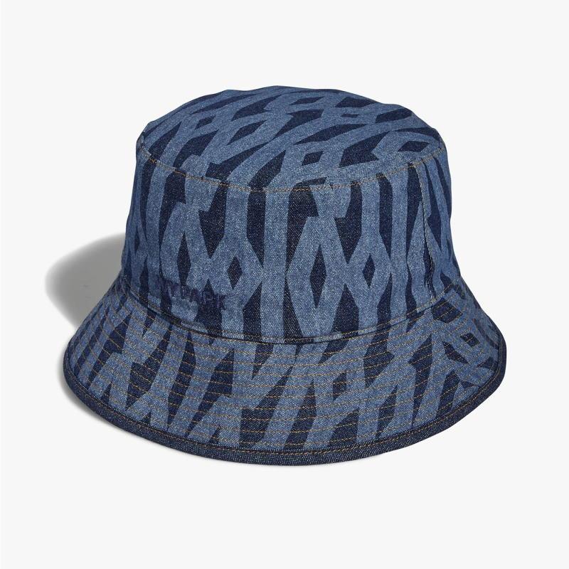 Панама adidas Ivy Park Reversible Monogram Bucket Hat Dark Blue