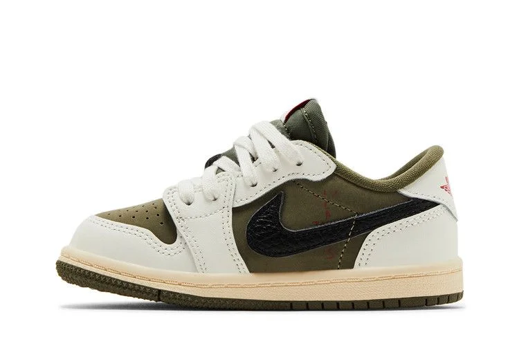Кроссовки Travis Scott x Air Jordan 1 Retro Low OG SP TD 'Reverse Olive / Medium Olive'