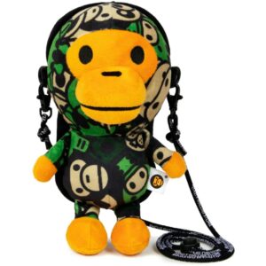 BAPE-Baby-Milo-Plush-Mobile-Bag-Green-300x300