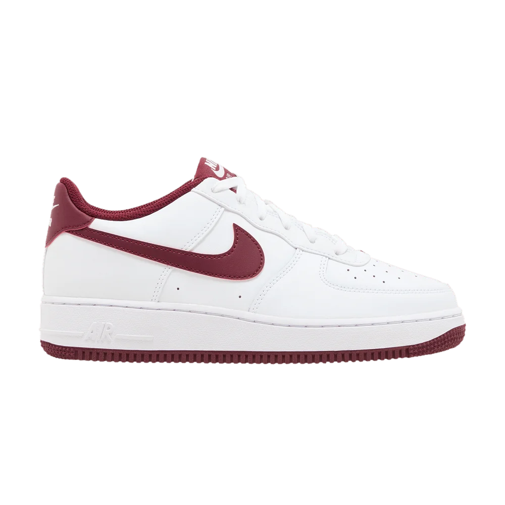 Krossovki-Nike-Air-Force-1-GS-White-Team-Red