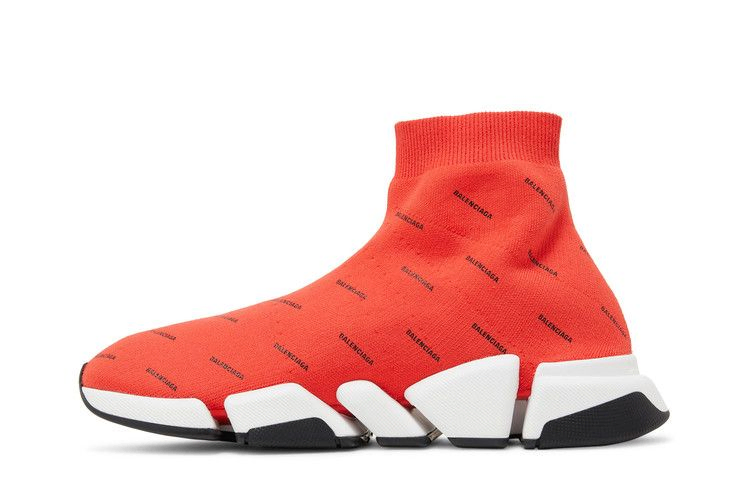 Кроссовки Balenciaga Speed 2.0 Sneaker 'All Over Logo - Intense Red'