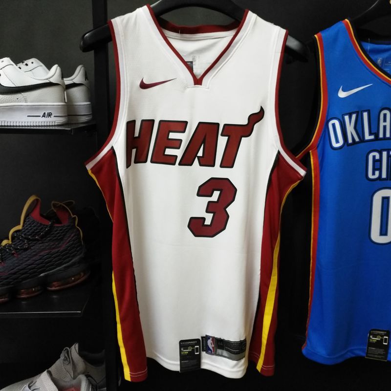 Баскетбольная джерси 2017-18 Dwyane Wade Miami Heat #3 Association White