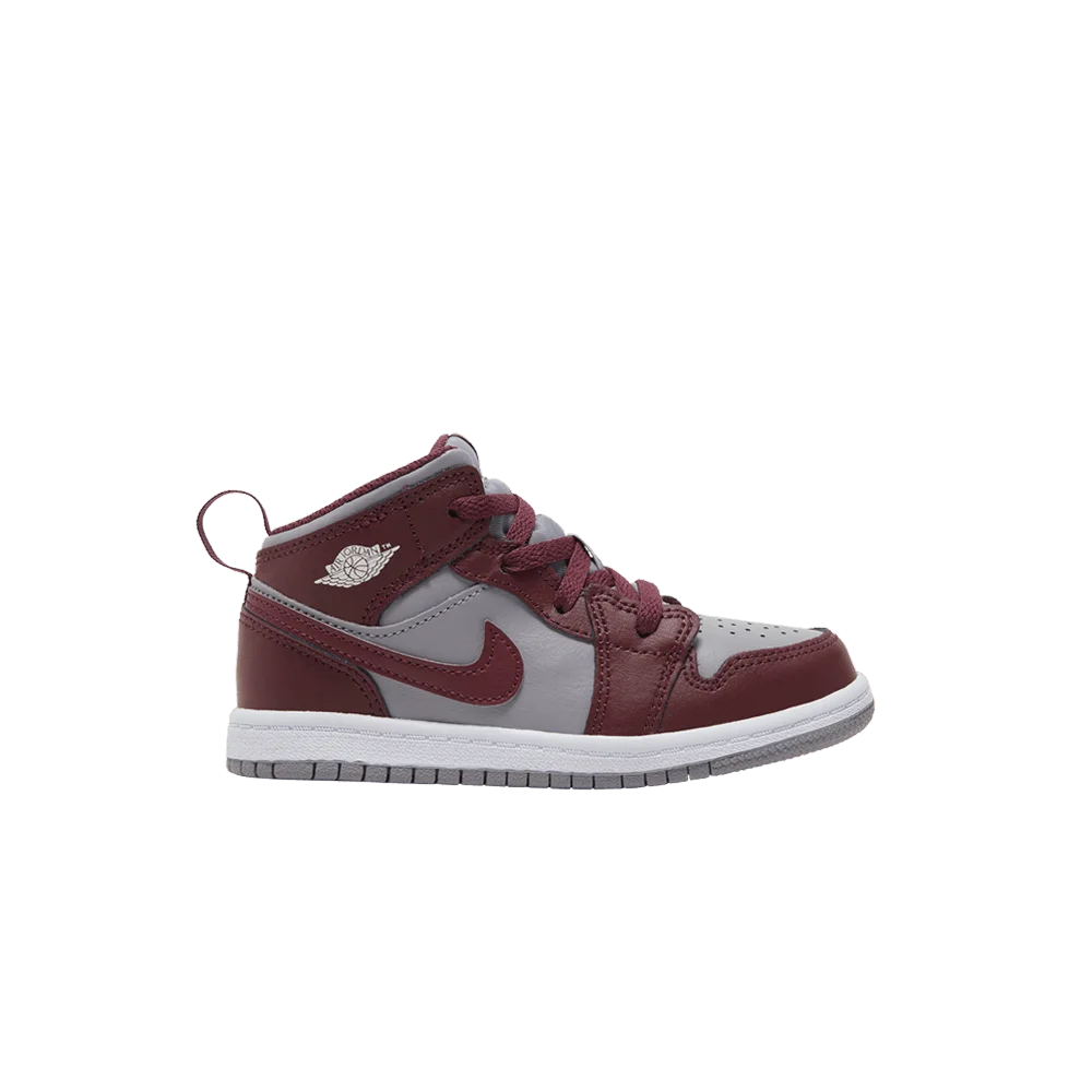 Krossovki-Air-Jordan-1-Mid-TD-Cherrywood-Red