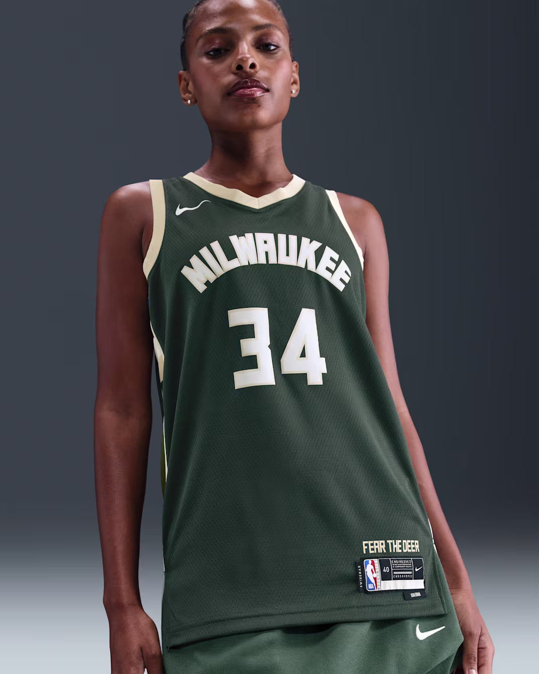 Баскетбольное джерси Nike NBA Giannis Antetokounmpo MIL 24-25 Icon Edition Swingman