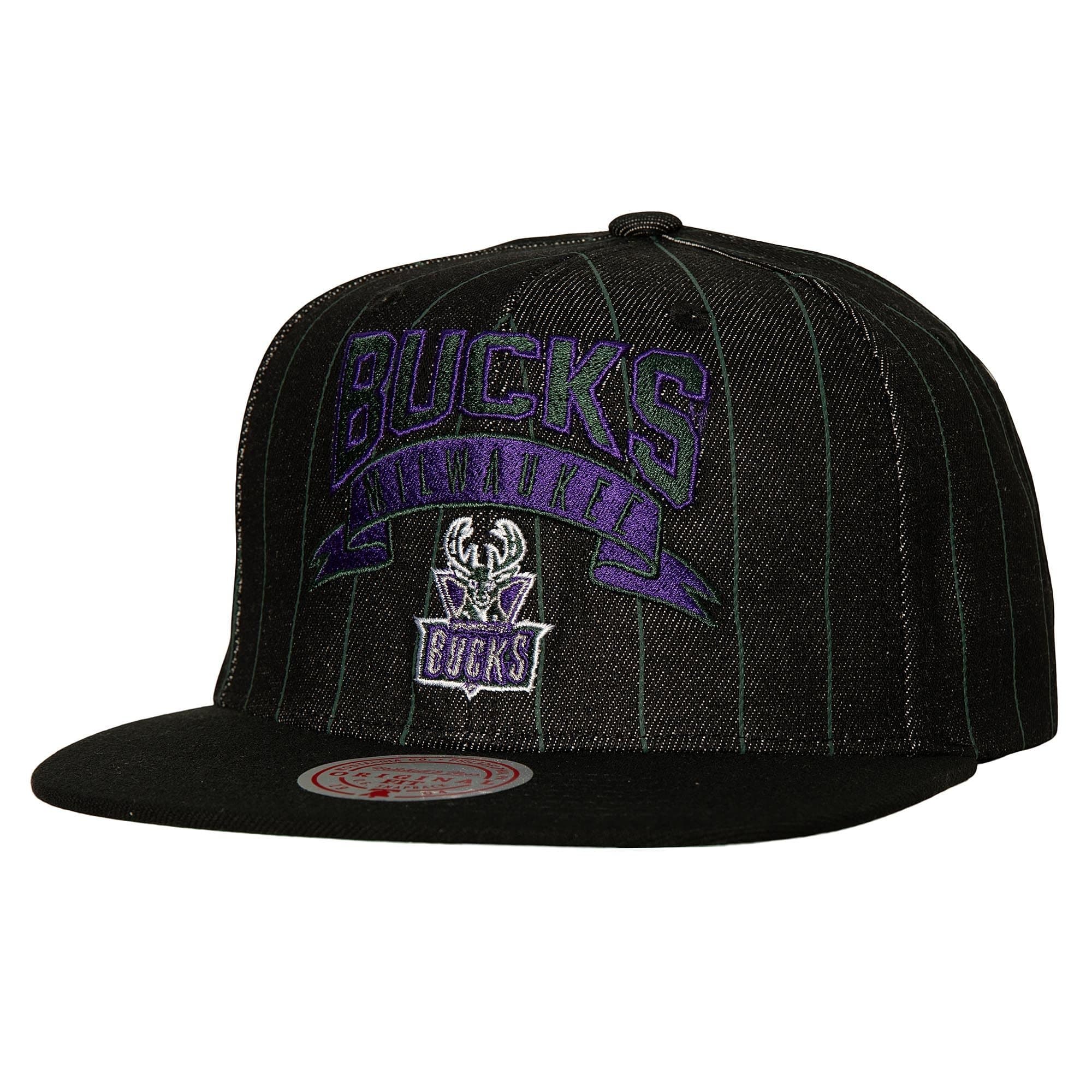 Бейсболка Mitchell & Ness Retro Sport Snapback HWC Milwaukee Bucks Hat Black