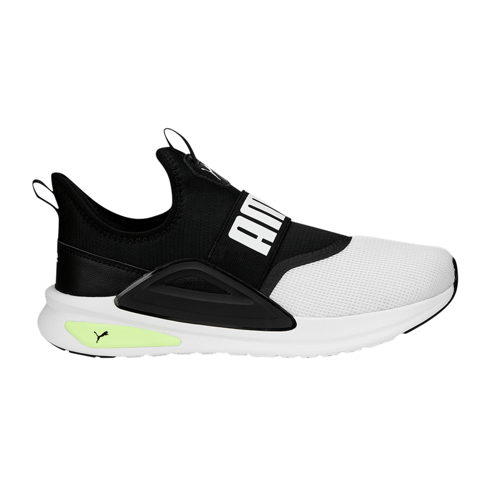 Кроссовки Puma Softride Enzo Evo Slip-On 'Black White Fast Yellow'