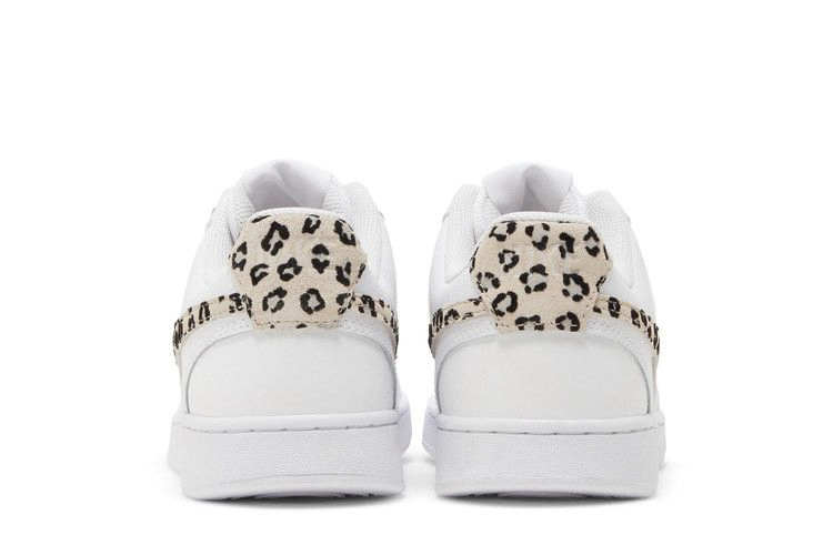 Кроссовки Nike Wmns Court Vision Low 'Leopard Swoosh - White'