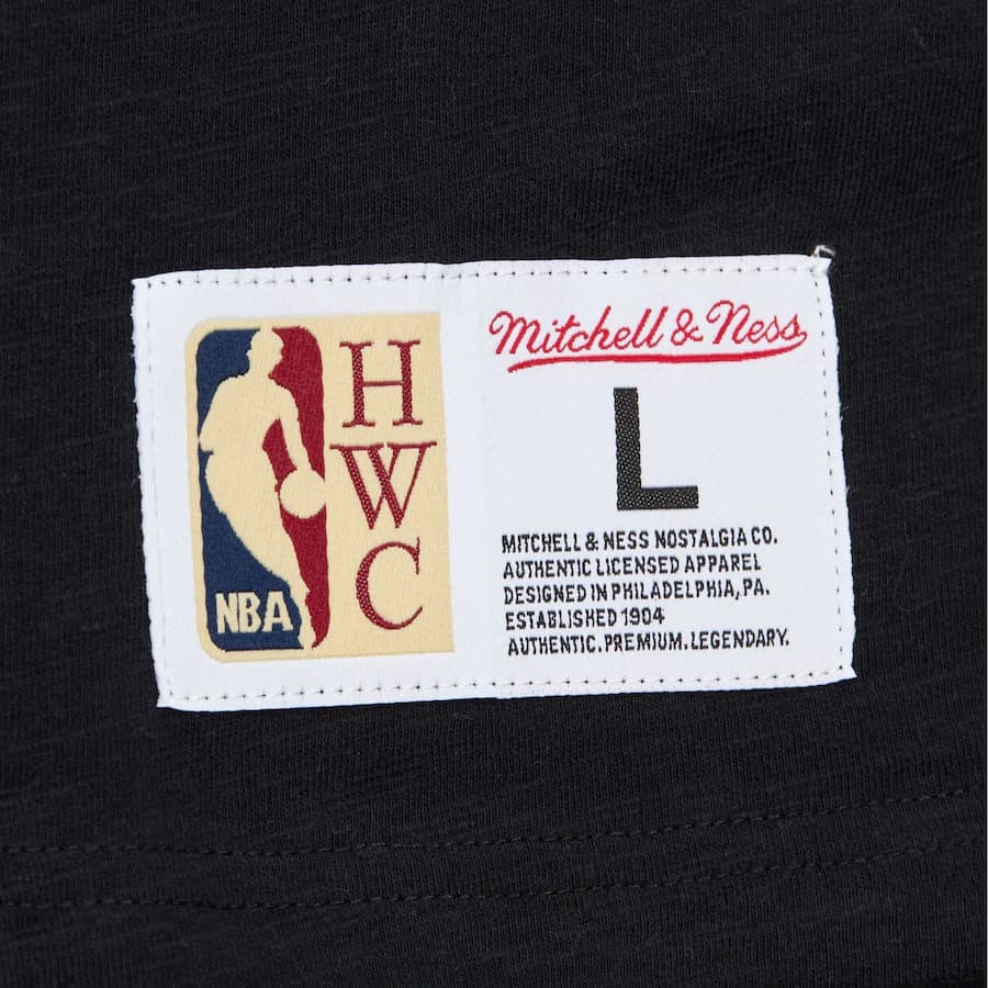 Футболка Mitchell & Ness Black Los Angeles Lakers Vintage Logo Legendary Slub T-Shirt