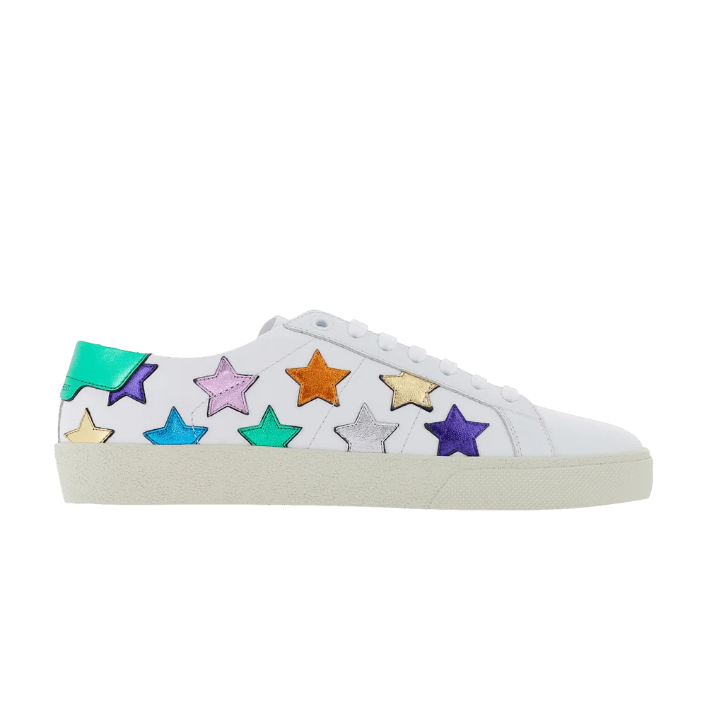 Krossovki-Saint-Laurent-Wmns-Court-Classic-SL06-Low-Stars-Optic-White-Multi
