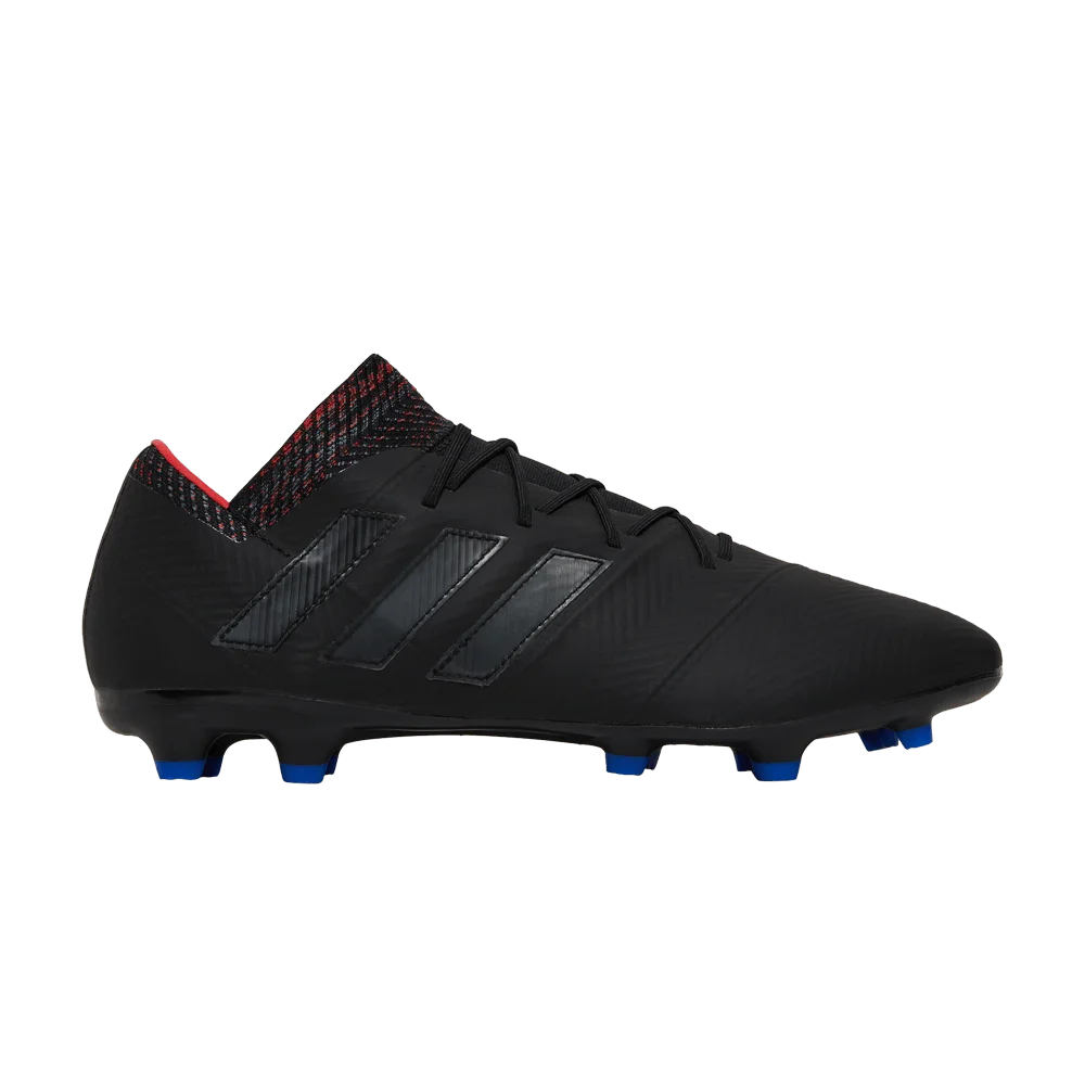 Krossovki-Adidas-Nemeziz-18.2-FG-Black-Football-Blue