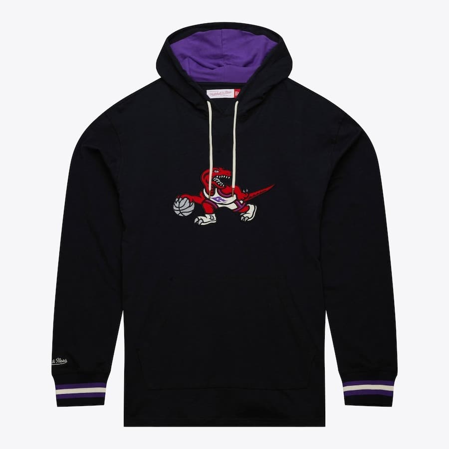 Худи Mitchell & Ness Black Toronto Raptors Legendary Slub Vintage Logo Pullover Hoodie