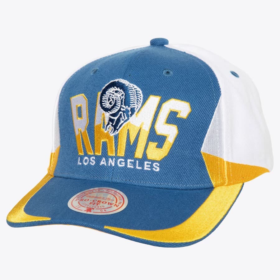 Бейсболка Mitchell & Ness Royal Los Angeles Rams Retrodome Pro Snapback Hat