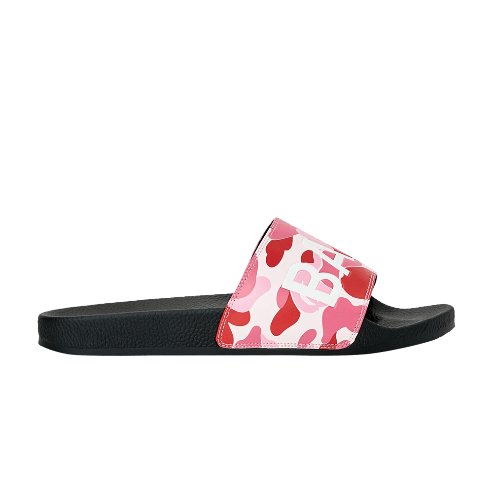 BAPE ABC Camo Slide 'Pink Text'