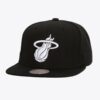 Mitchell-Ness-Black-White-Miami-Heat-Evergreen-OG-Snapback-Hat-100x100