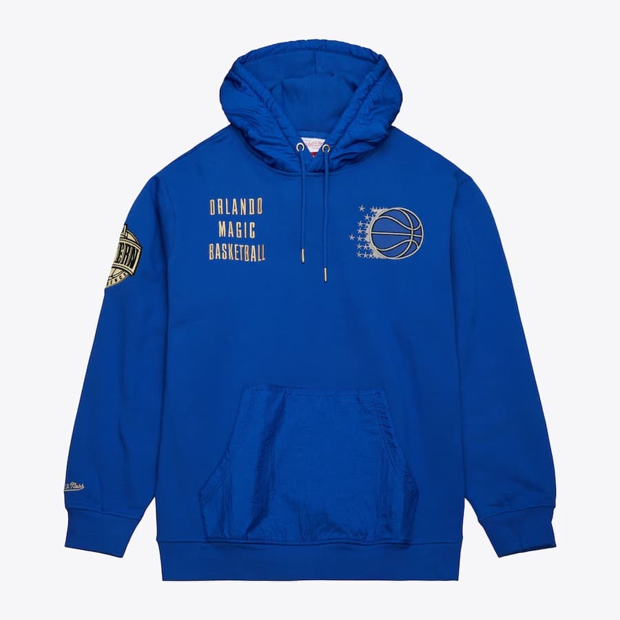 Худи Mitchell & Ness Royal Orlando Magic Team OG 2.0 Vintage Logo Fleece Pullover Hoodie