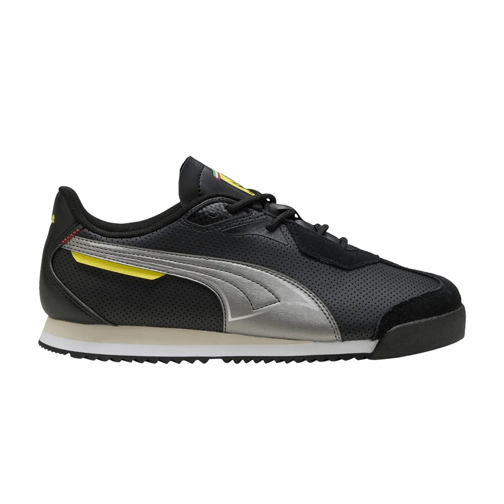 Krossovki-Scuderia-Ferrari-x-Puma-Roma-Suede-Black-Aged-Silver