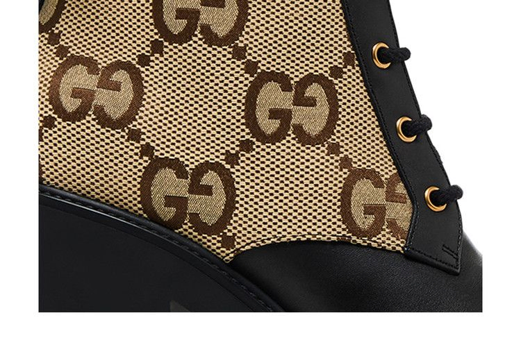 Кроссовки Gucci Wmns Double G Ankle Boot 'Camel Ebony'