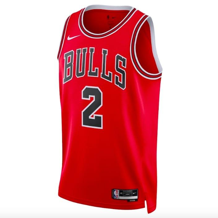 Баскетбольная джерси 2022-23 Chicago Bulls #2 DeMar DeRozan Icon Red Jersey