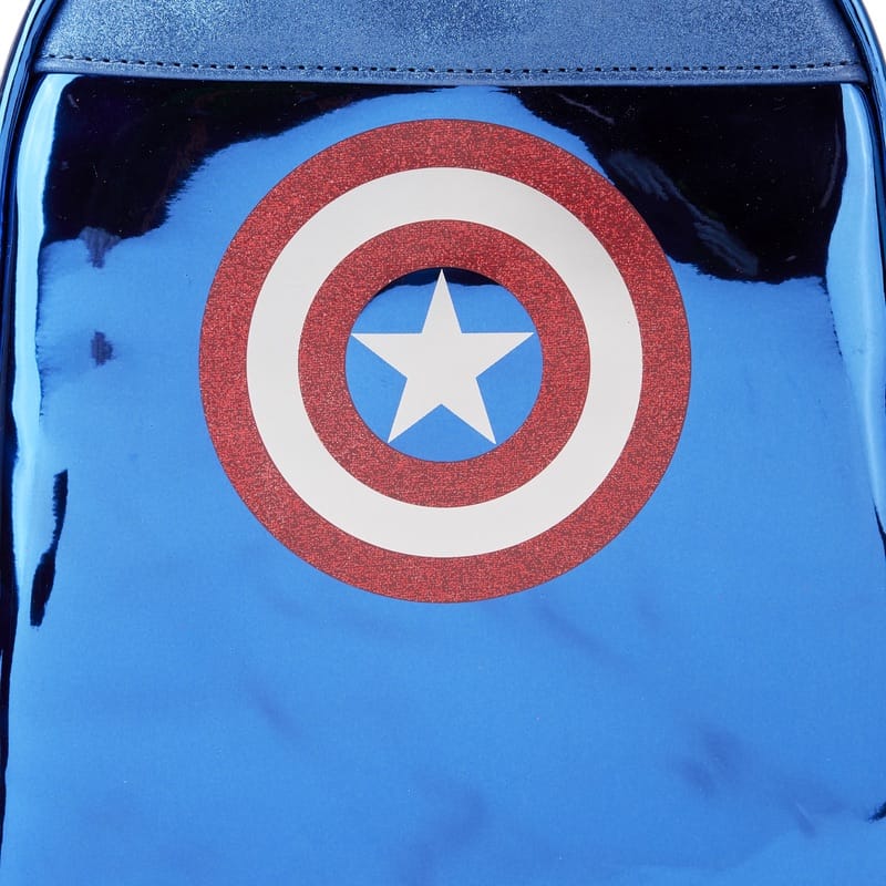 Рюкзак Marvel Metallic Captain America Cosplay Mini Backpack