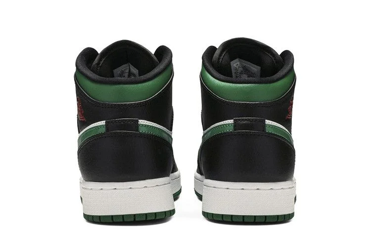 Krossovki-Air-Jordan-1-Mid-GS-Black-Pine-Green-5