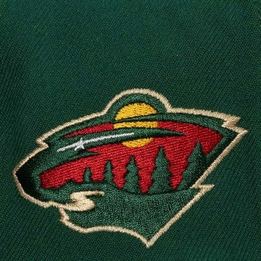 Бейсболка Mitchell & Ness Green Minnesota Wild Retro Sport Snapback Hat