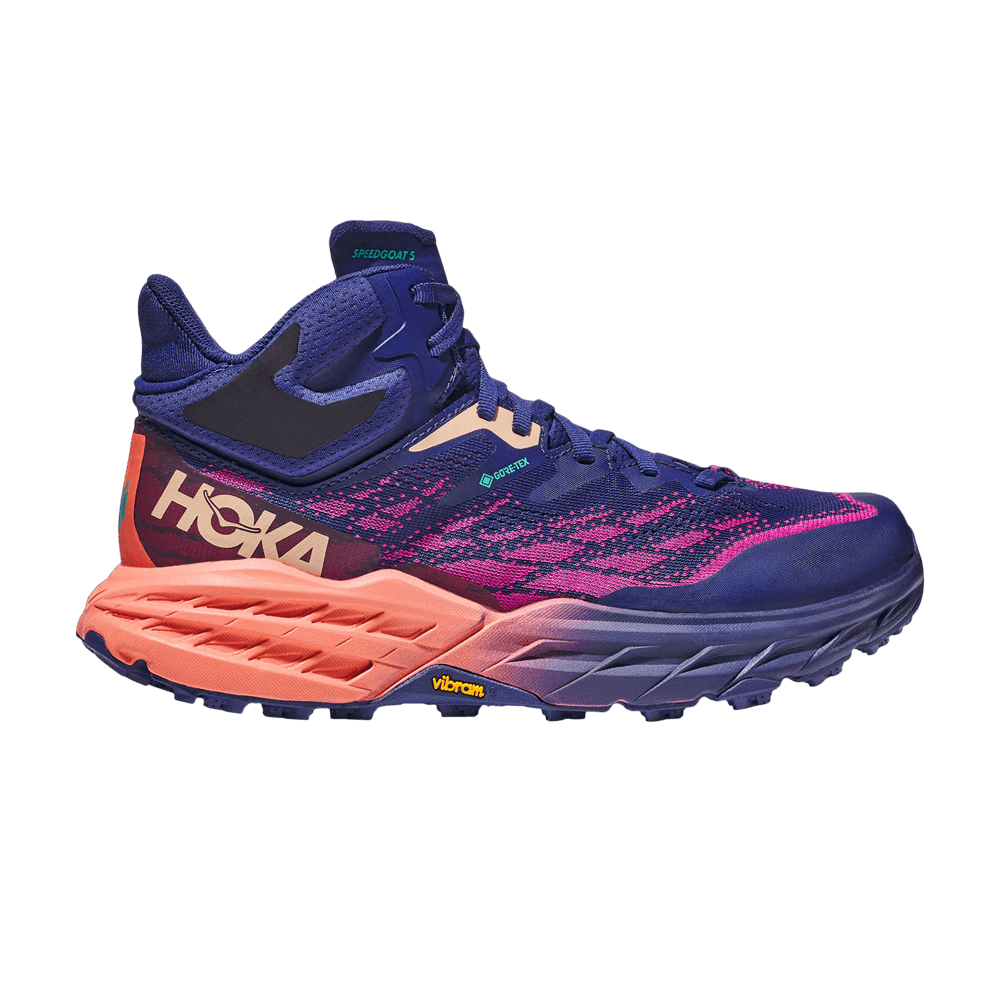 Кроссовки HOKA Wmns Speedgoat 5 Mid GORE-TEX 'Bellwether Blue Camellia'