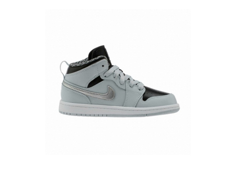 Кроссовки Air Jordan 1 Mid BP Pure Platinum Black