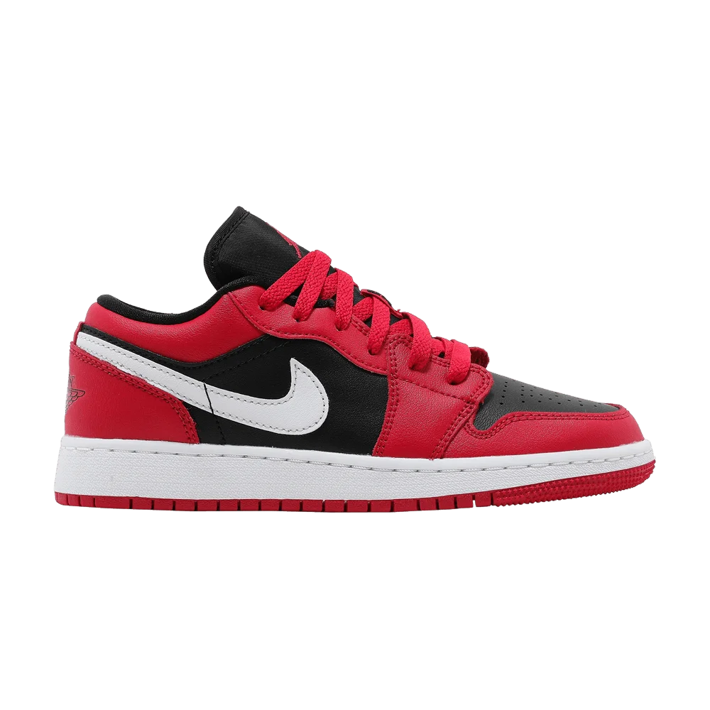 Krossovki-Air-Jordan-1-Low-GS-Black-Very-Berry