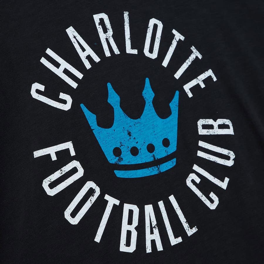 Футболка Mitchell & Ness Black Charlotte FC Legendary Slub T-Shirt