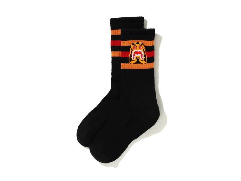 Спортивные носки BAPE A Bathing Ape Men Tiger Socks Black