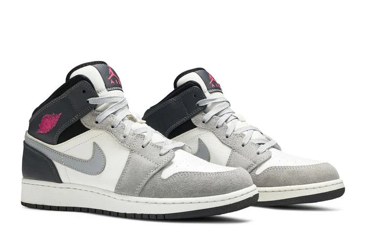 Krossovki-Air-Jordan-1-Mid-GS-White-Grey-Hyper-Pink-7
