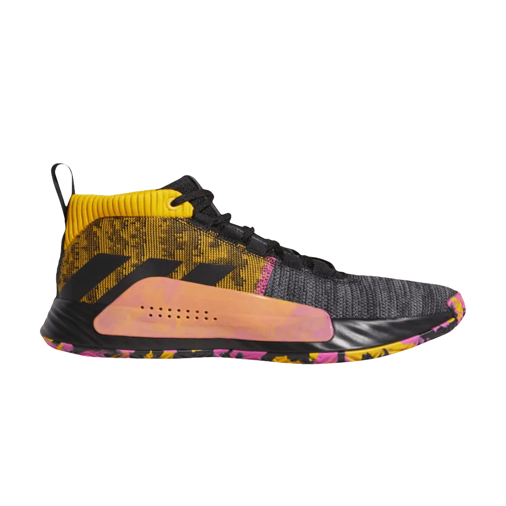 Krossovki-Adidas-Dame-5-Core-Black-Shock-Pink