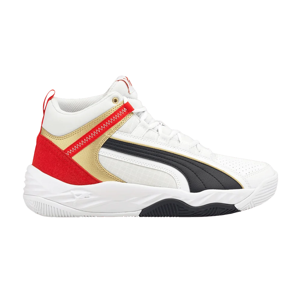 Кроссовки Puma Rebound Future Evo 'White Red Team Gold'
