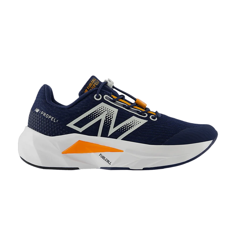 Krossovki-New-Balance-FuelCell-Propel-v5-Bungee-Lace-Little-Kid-Navy-Sun-Glow