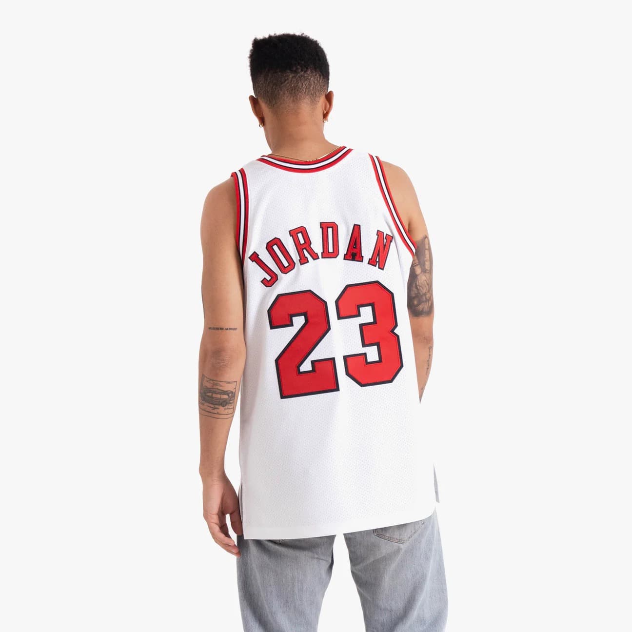 Баскетбольная джерси 1997 All Star Game Michael Jordan #23 Authentic Hardwood Classic White Jersey