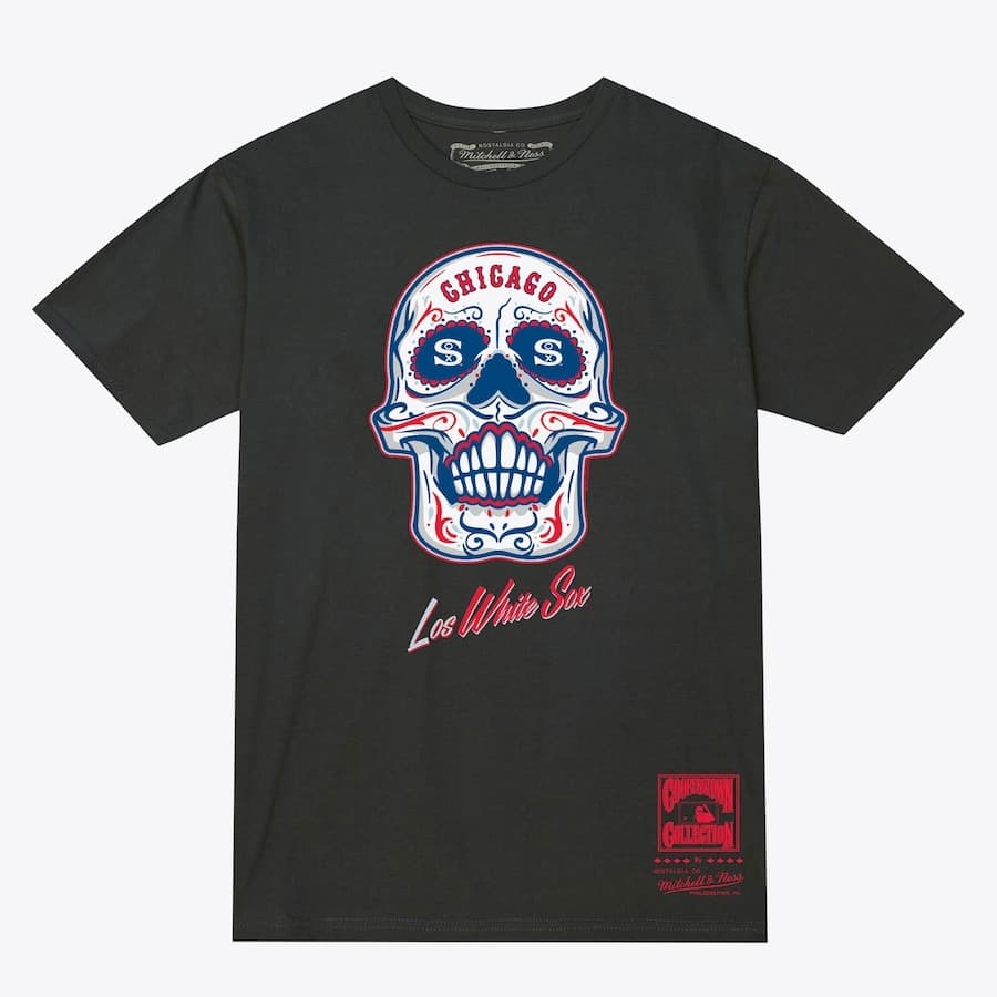 Футболка Mitchell & Ness Black Chicago White Sox Sugar Skull T-Shirt