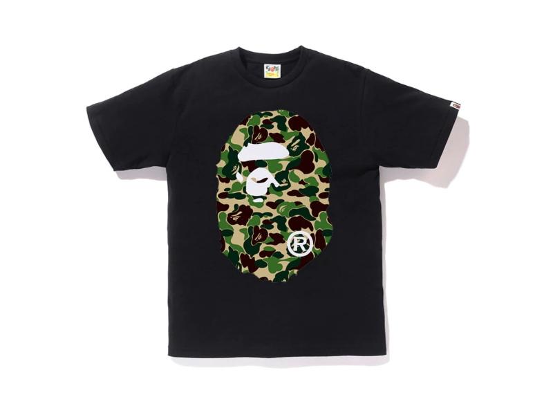 Футболка BAPE ABC Big Ape Head Tee Black/Green