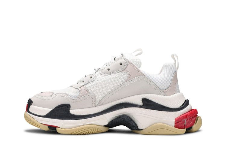 Кроссовки Balenciaga Wmns Triple S Sneaker 'White Black Red' 2019