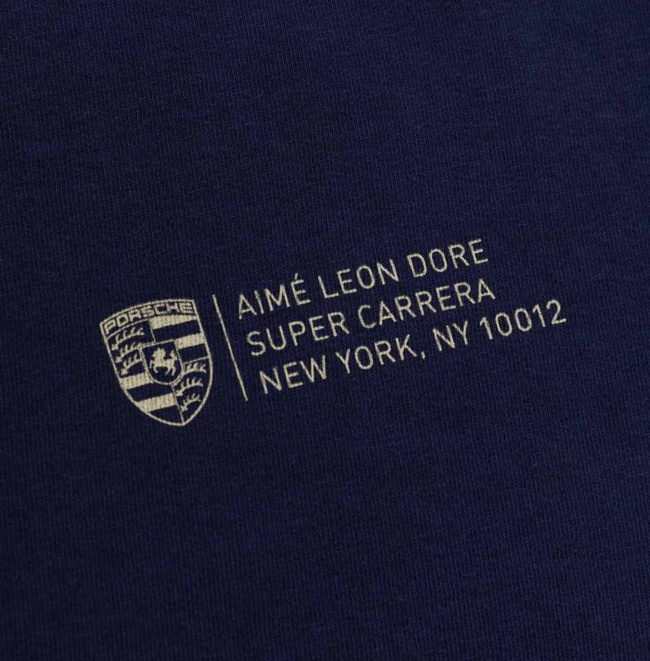 Футболка Aime Leon Dore x Porsche 911SC Grille Badge T-shirt Navy