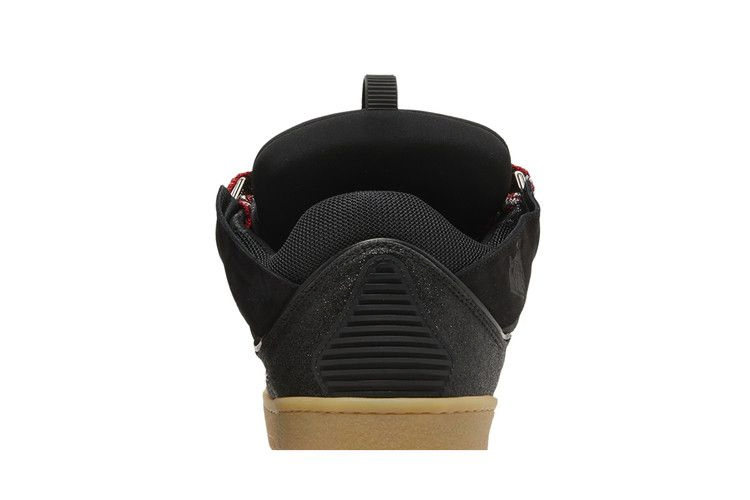 Кроссовки Lanvin Curb Leather and Glitter Sneakers 'Black'