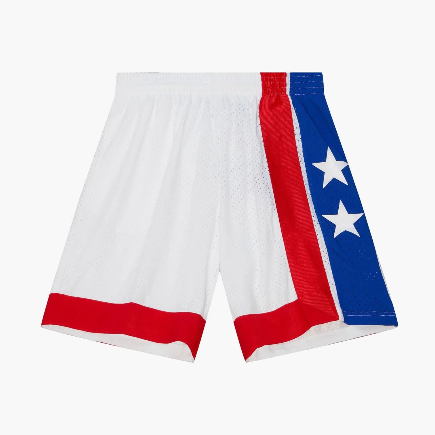 Спортивные шорты Mitchell & Ness New Jersey Nets 1973-74 Hardwood Classics Throwback Swingman NBA White Shorts
