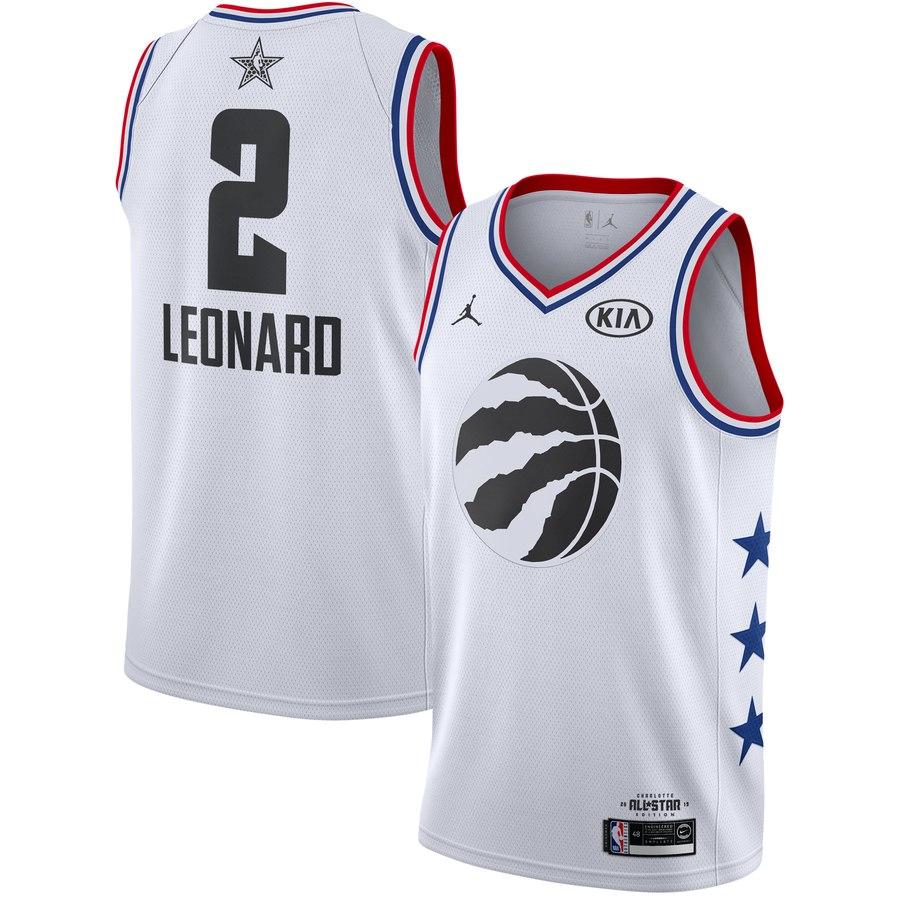 Баскетбольная джерси 2019 NBA All-Star Kawhi Leonard Raptors #2 White Swingman Jersey