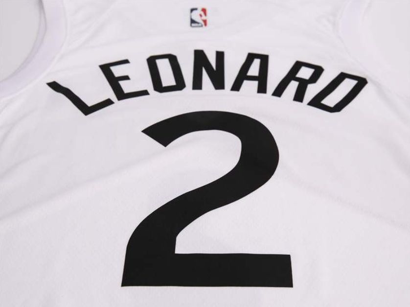 Баскетбольная джерси 2018-19 Kawhi Leonard Raptors #2 City White