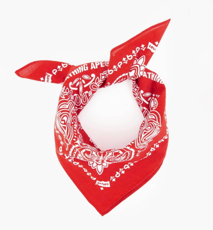 Бандана BAPE x Levi's Bandana Red