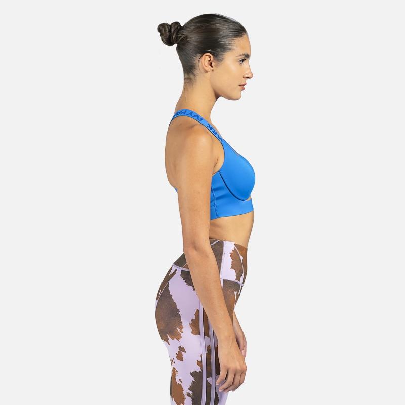 Спортивный топ adidas Ivy Park Medium-Support Cutout Bra Glory Blue