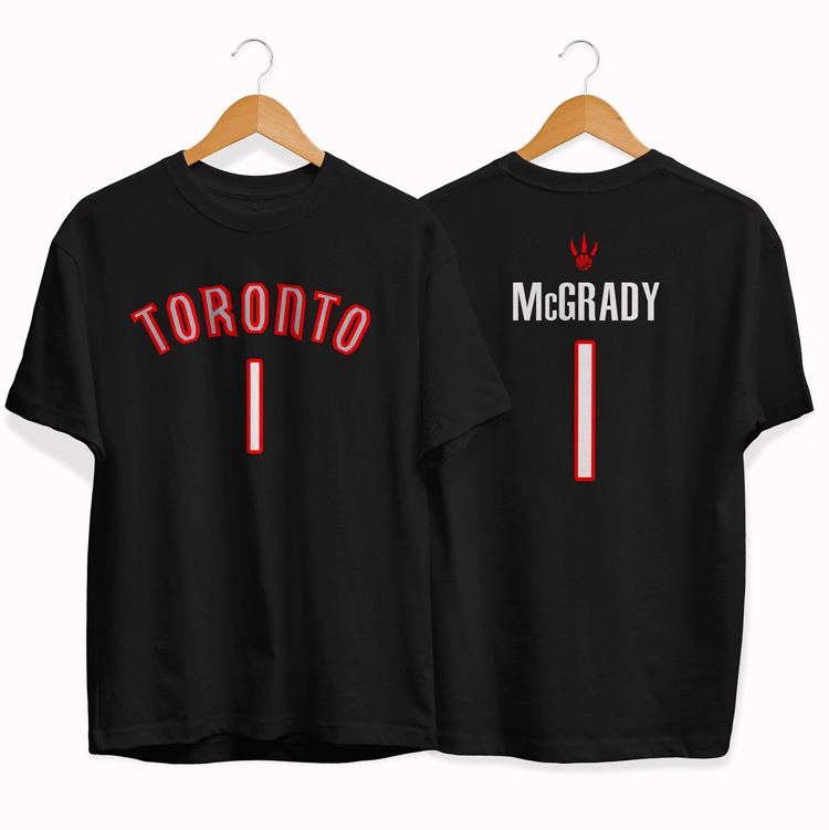 Футболка Toronto Raptors 1 Tracy McGrady tee by slamdunk